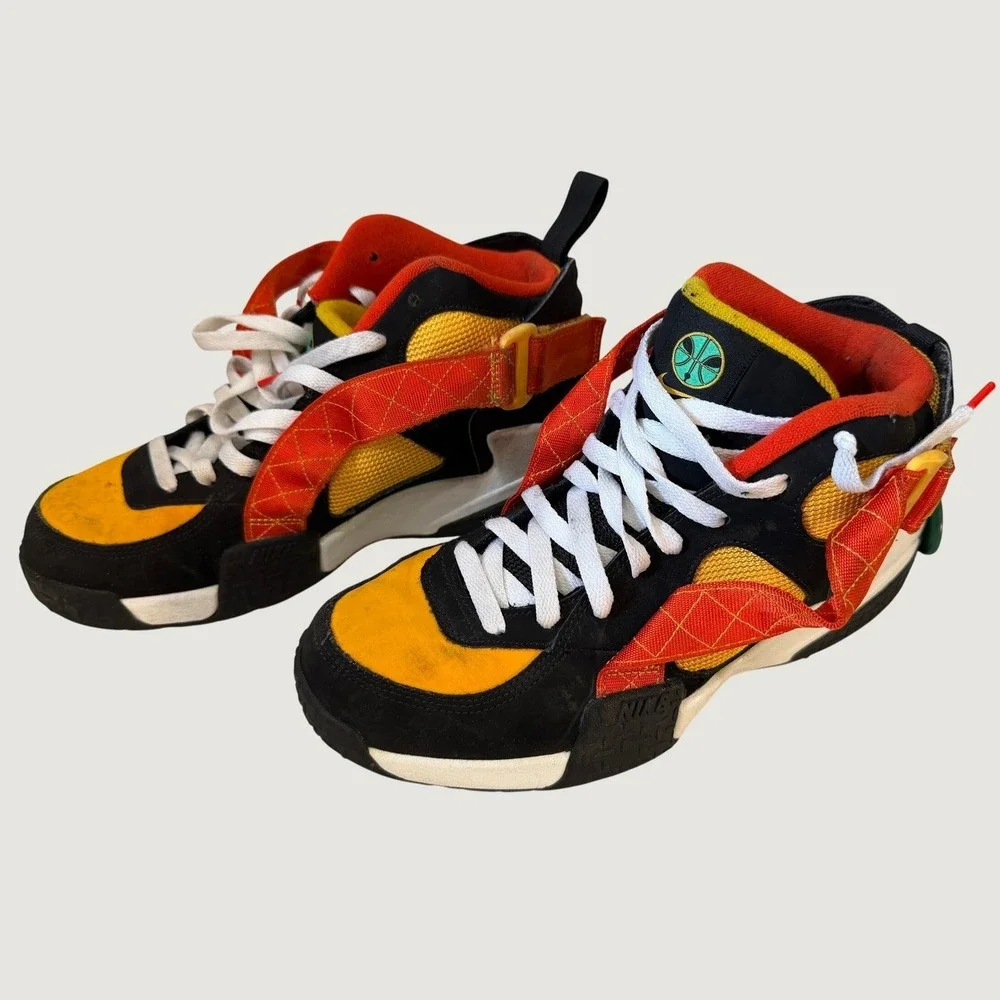 Nike Air Raid Rayguns Black Gold Orange Vintage For Outdoor Use Only Mens 8